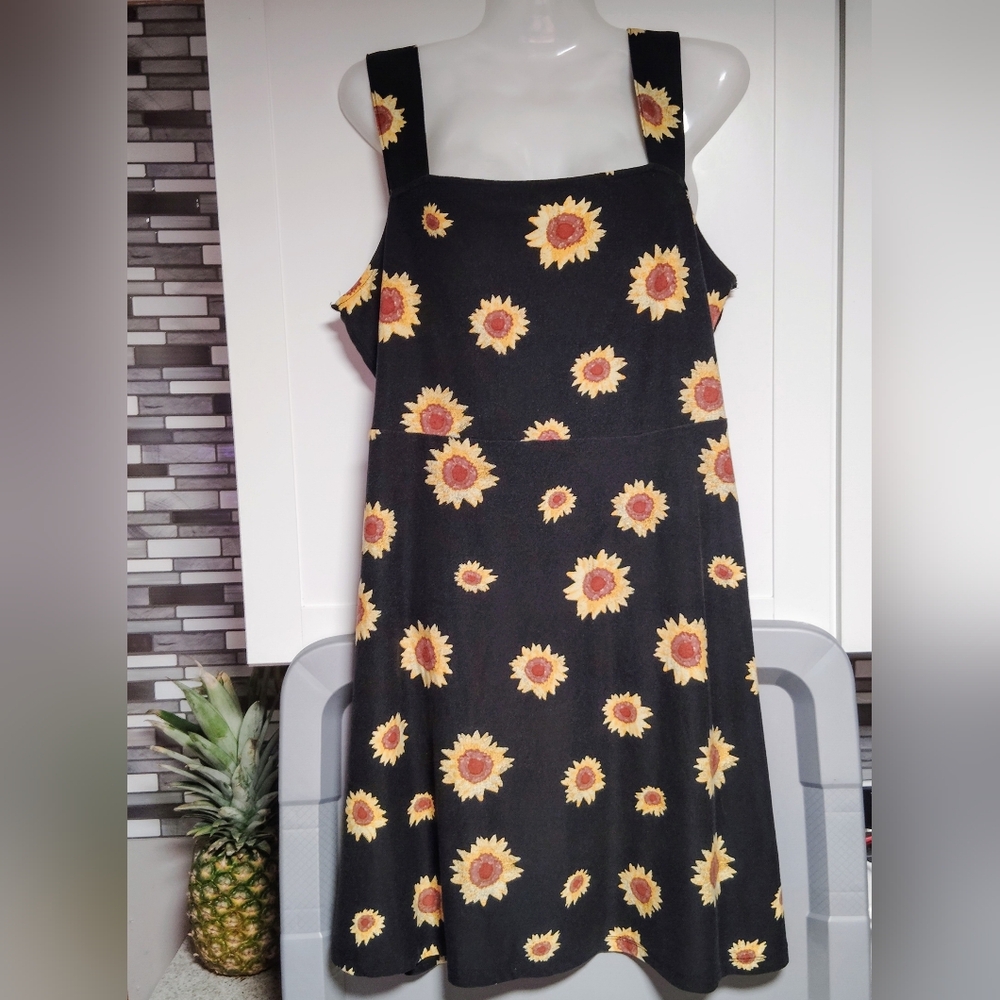 SO Sunflower Print Dress SZ-XL